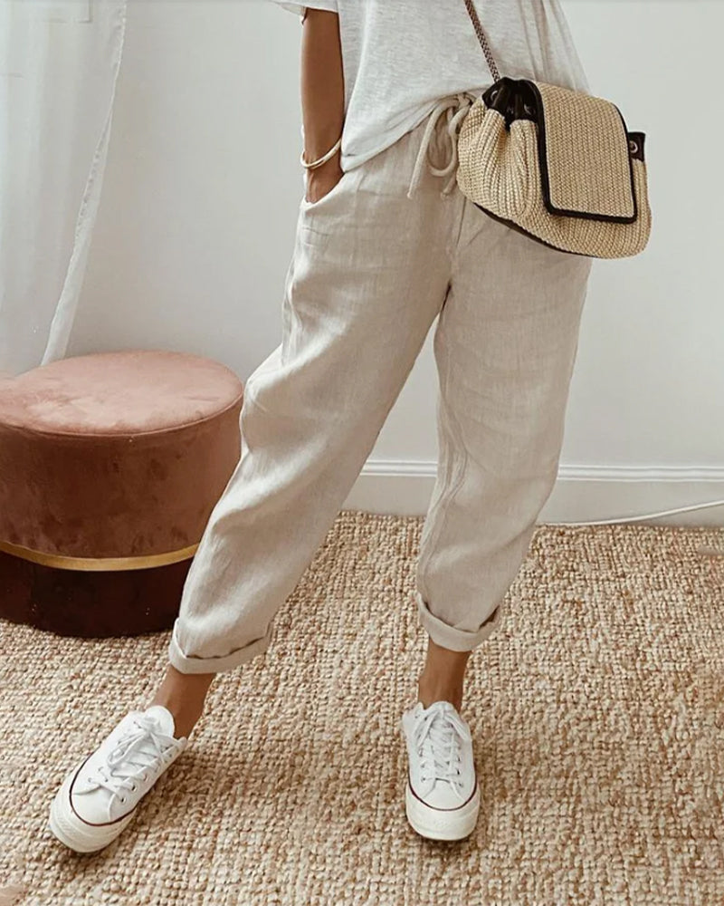 Laura™ | Casual and elegant linen trousers