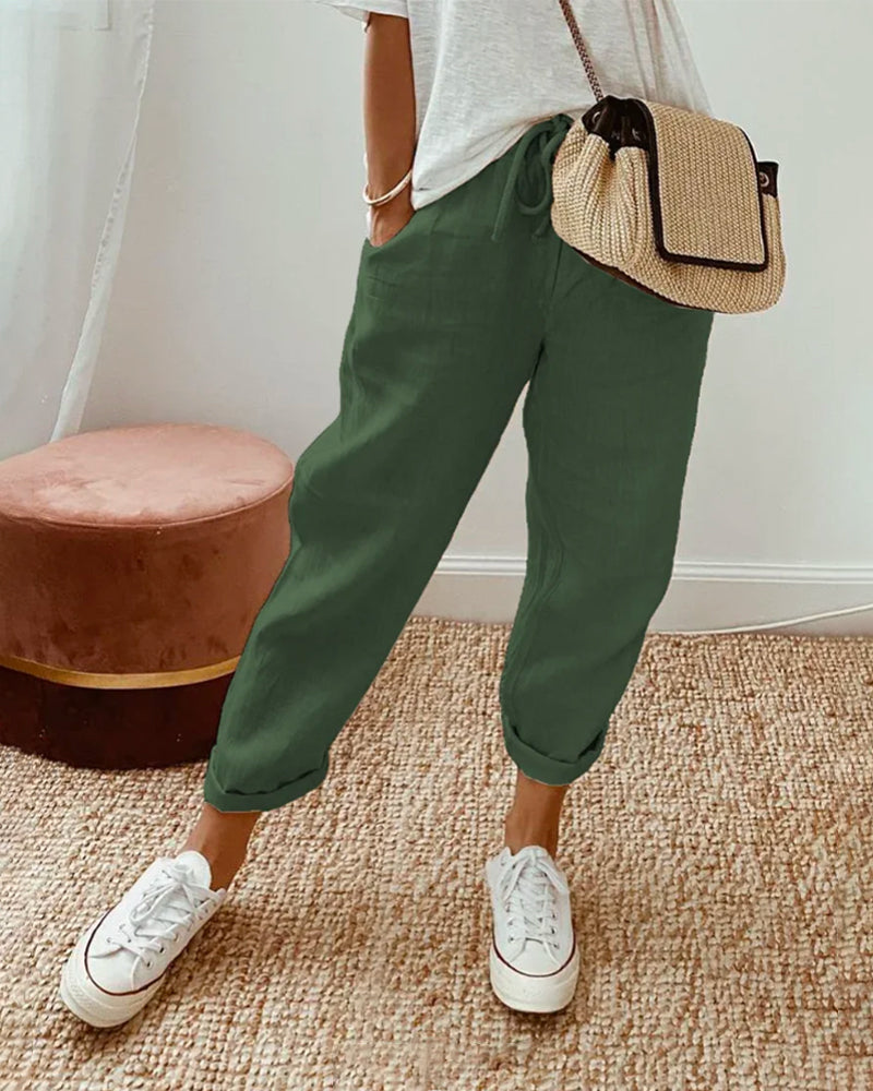 Laura™ | Casual and elegant linen trousers